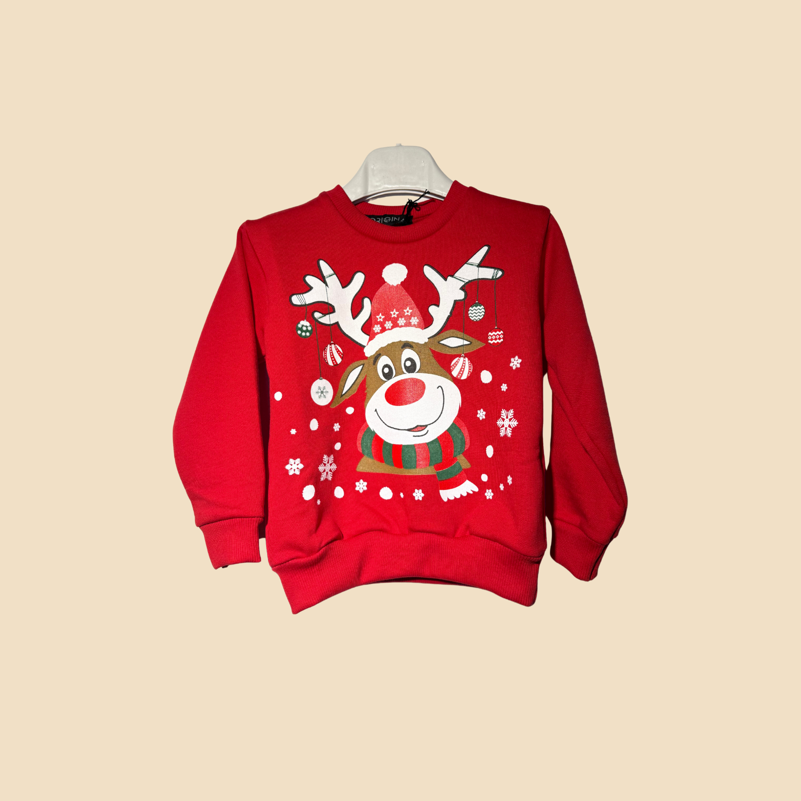 Felpa Natalizia Renna