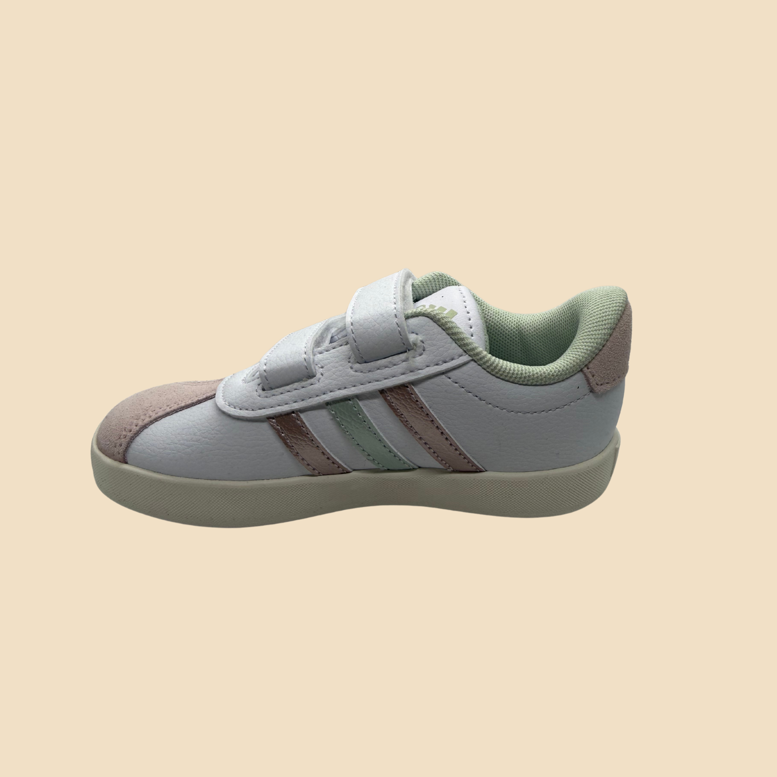 Adidas Stripes Pastel – Sneakers Bimba con Doppio Strappo