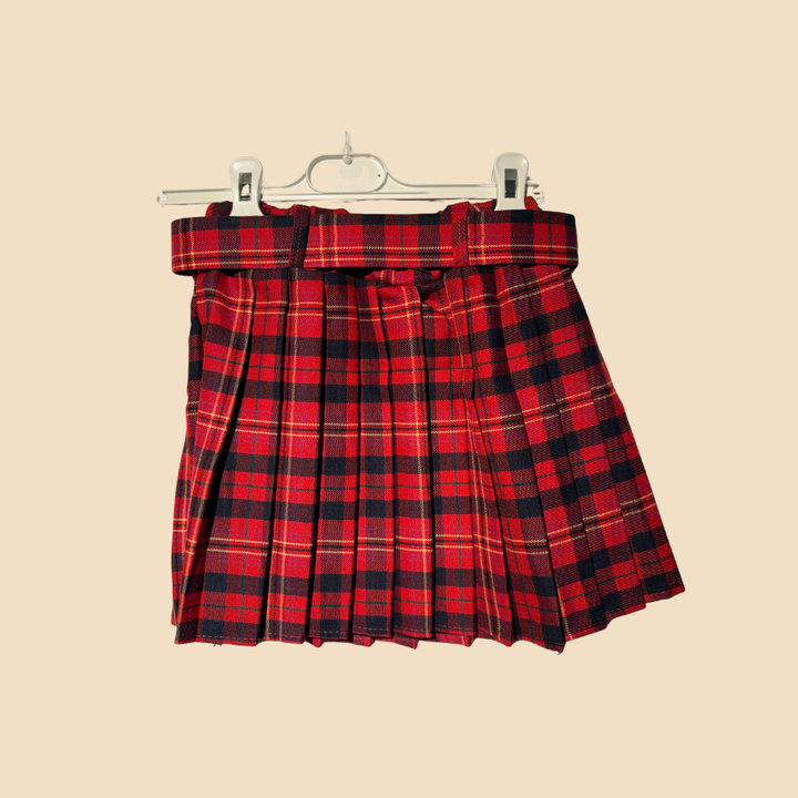 Gonna Scozzese Rosso Classico