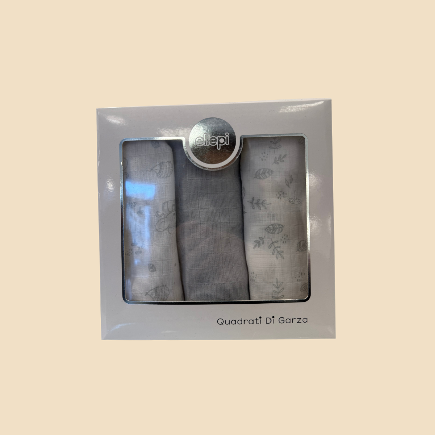 Set Mussole Neonato – Confezione da 3