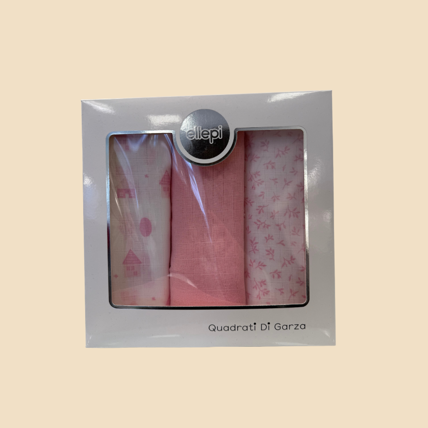 Set Mussole Neonato – Confezione da 3