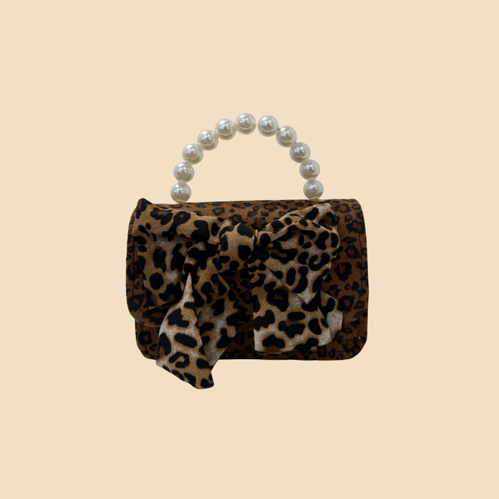 Borsetta Mini Animalier con Manico di Perle