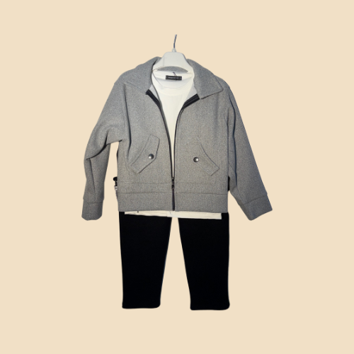 Completo Bambino 3 Pezzi con Giacca Zip
