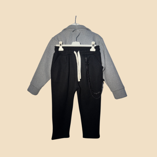 Completo Bambino 3 Pezzi con Giacca Zip