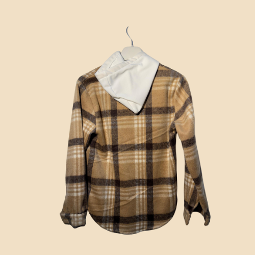 Camicia a Quadri con Cappuccio