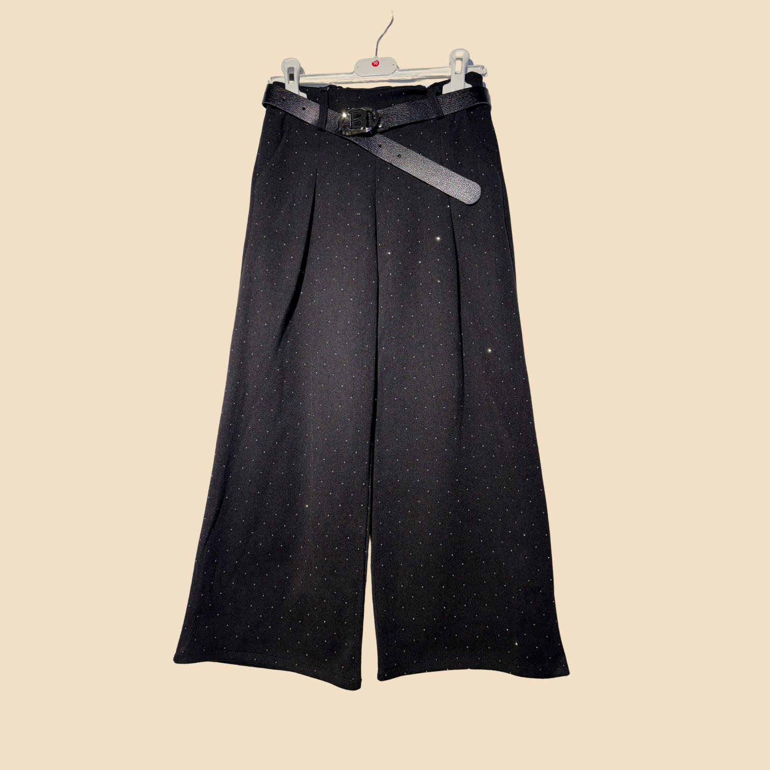 Pantalone nero glitter