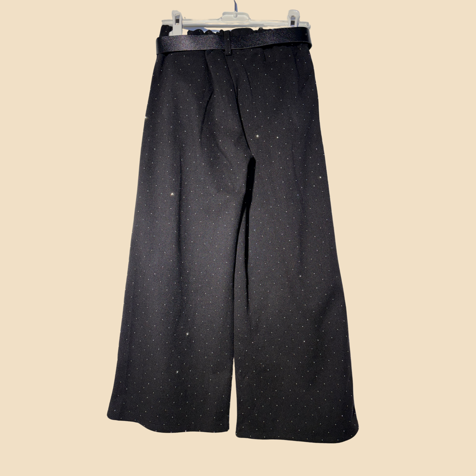 Pantalone nero glitter