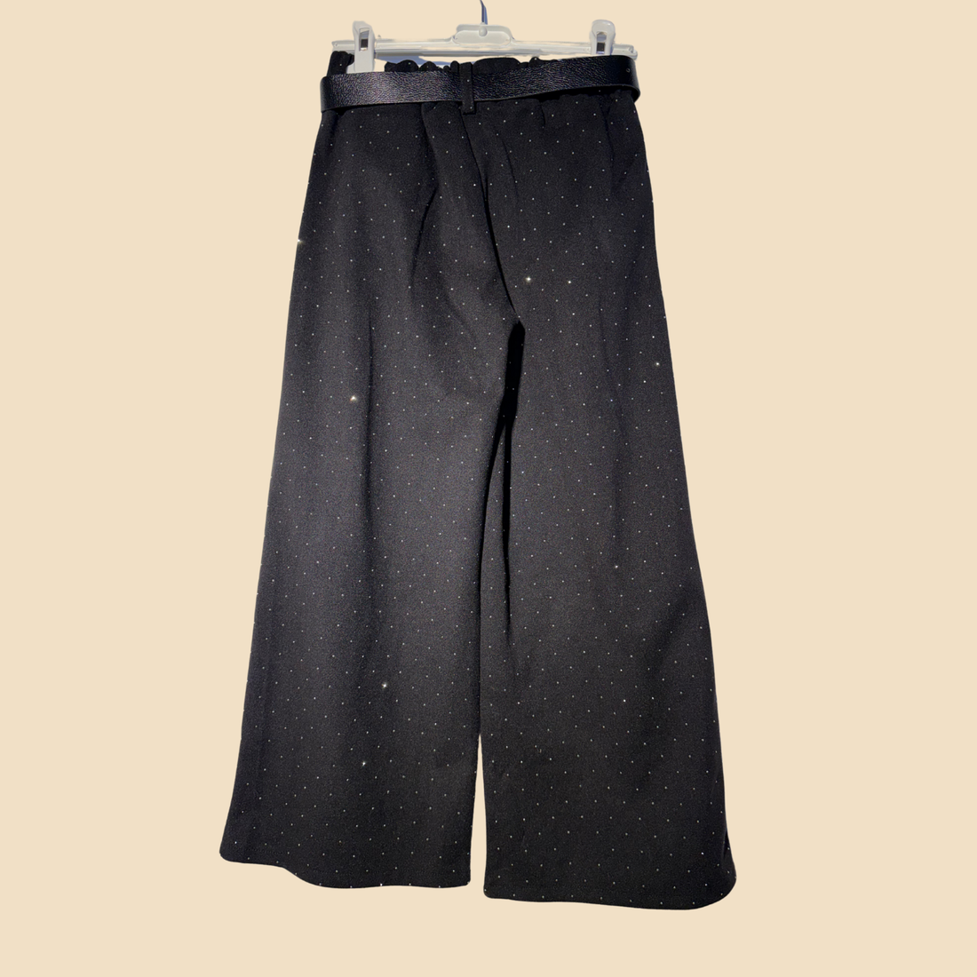 Pantalone nero glitter