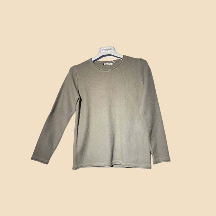 Maglia verde salvia a maniche lunghe